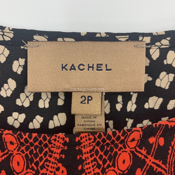 Anthropologie Kachel Silk Lace Print Shift Mini Dress Sz 2P - Picture 10 of 14